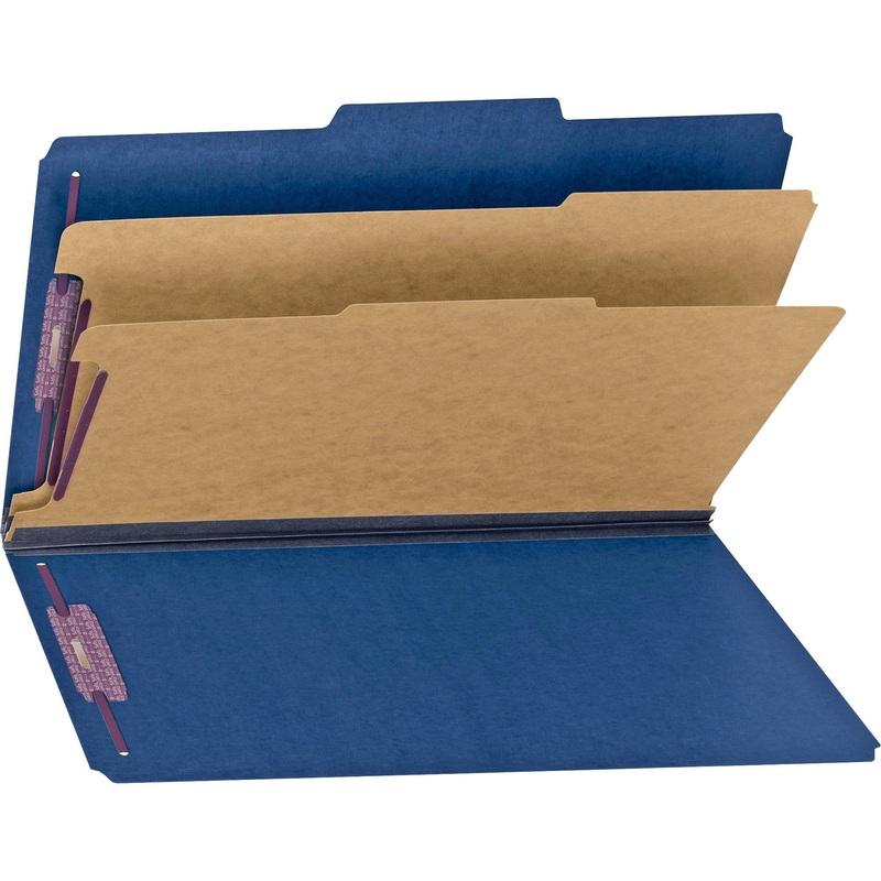 Smead SafeSHIELD 2/5 Tab Cut Legal Recycled Classification Folder – SMD19035