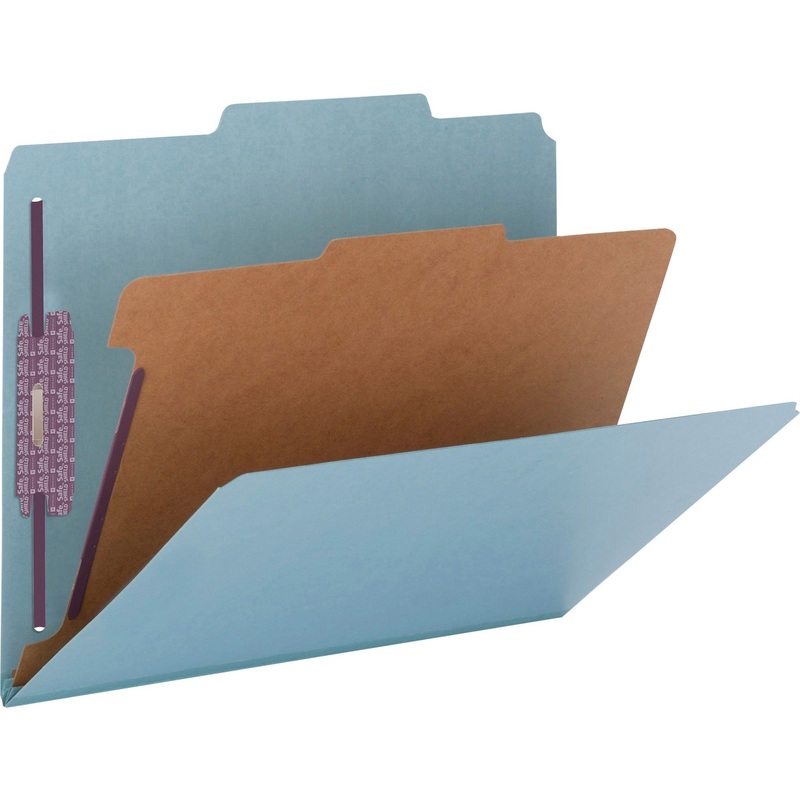 Smead SafeSHIELD 2/5 Tab Cut Letter Recycled Classification Folder – SMD13730
