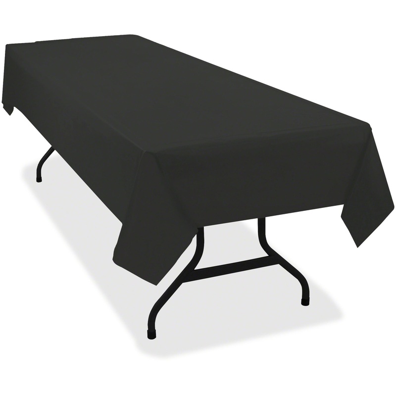 Tablemate Heavy-duty Plastic Table Covers – TBL549BK