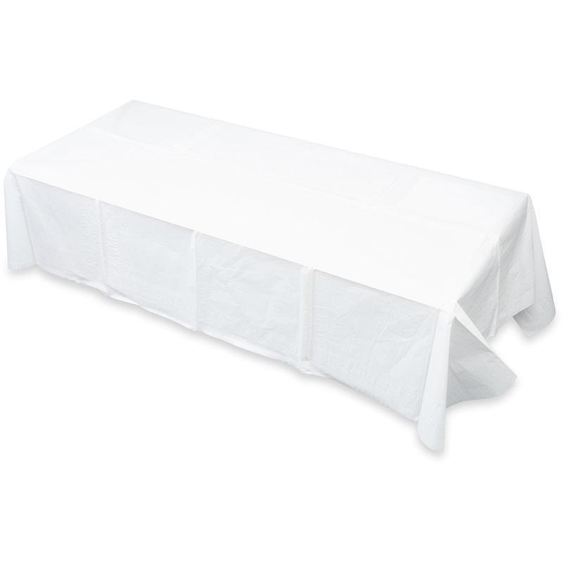 Tatco White Paper Rectangular Tablecovers – TCO31108