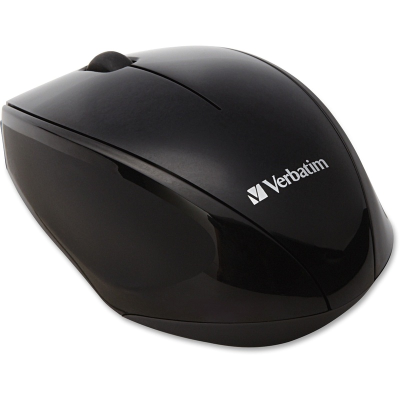 Verbatim Wireless Notebook Multi-Trac Blue LED Mouse – Black – VER97992