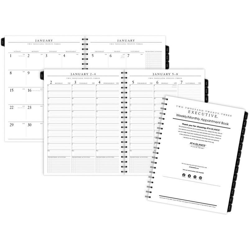 At-A-Glance Executive Weekly/Monthly Refill – AAG7091110