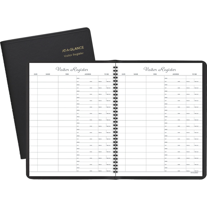 At-A-Glance Visitor’s Register Book – AAG8058005