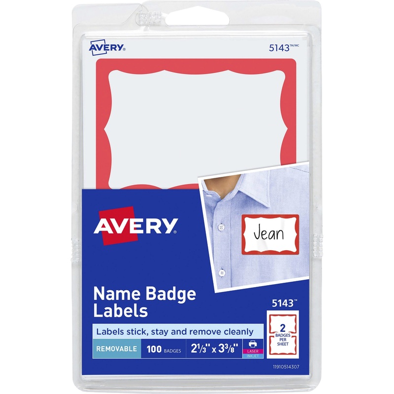 Avery Border Print or Write Name Tags – AVE5143