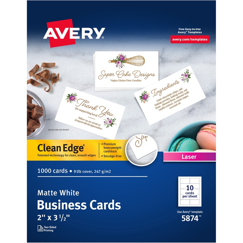 Avery Clean Edge Business Cards – AVE5874