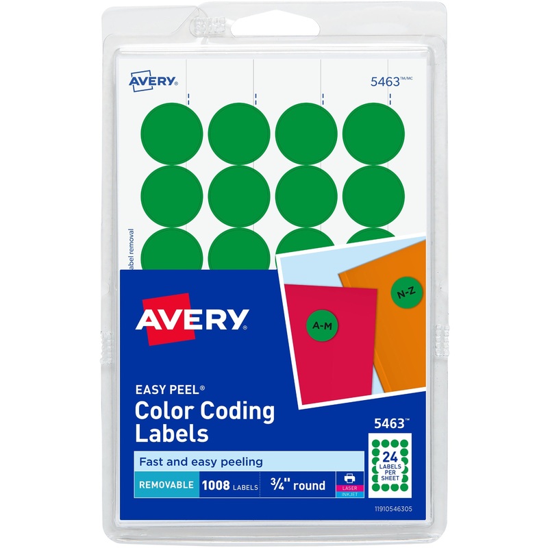 Avery Color-Coding Labels – AVE05463