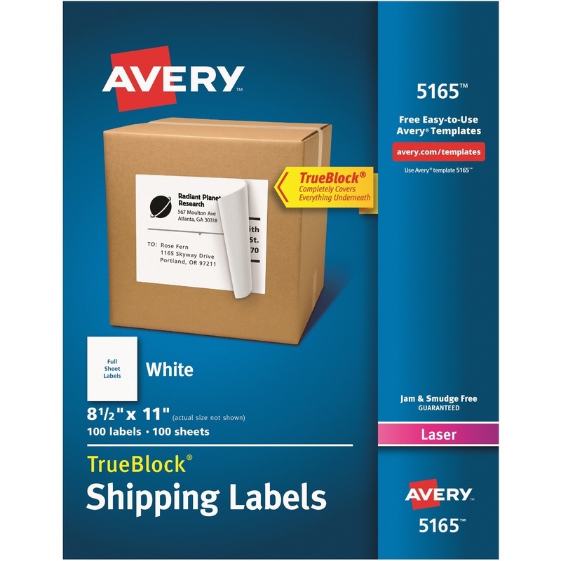 Avery Easy Peel White Shipping Labels – AVE5165