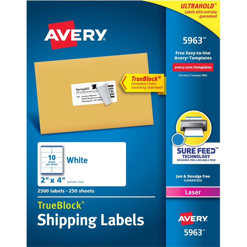 Avery Easy Peel White Shipping Labels – AVE5963