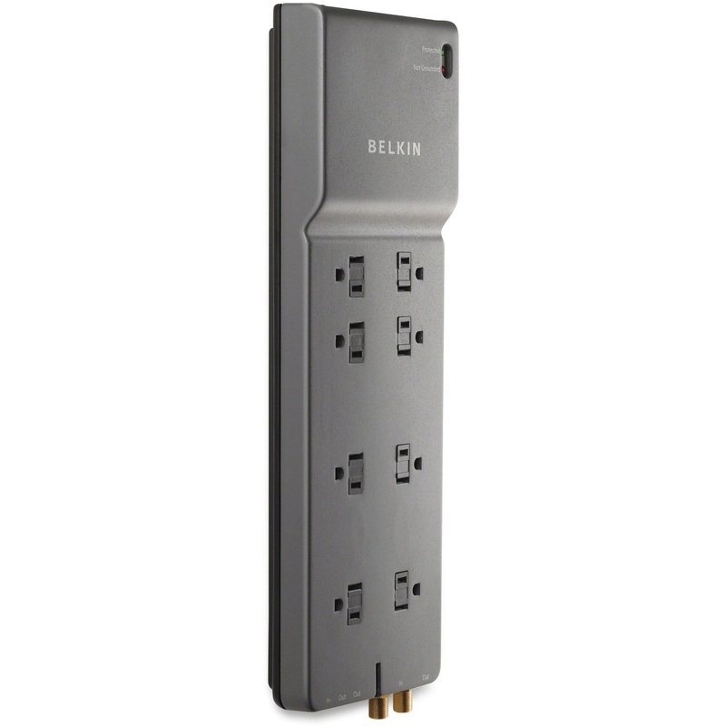 Belkin Home/Office BE108230-12 8-Outlets Surge Suppressor – BLKBE10823012