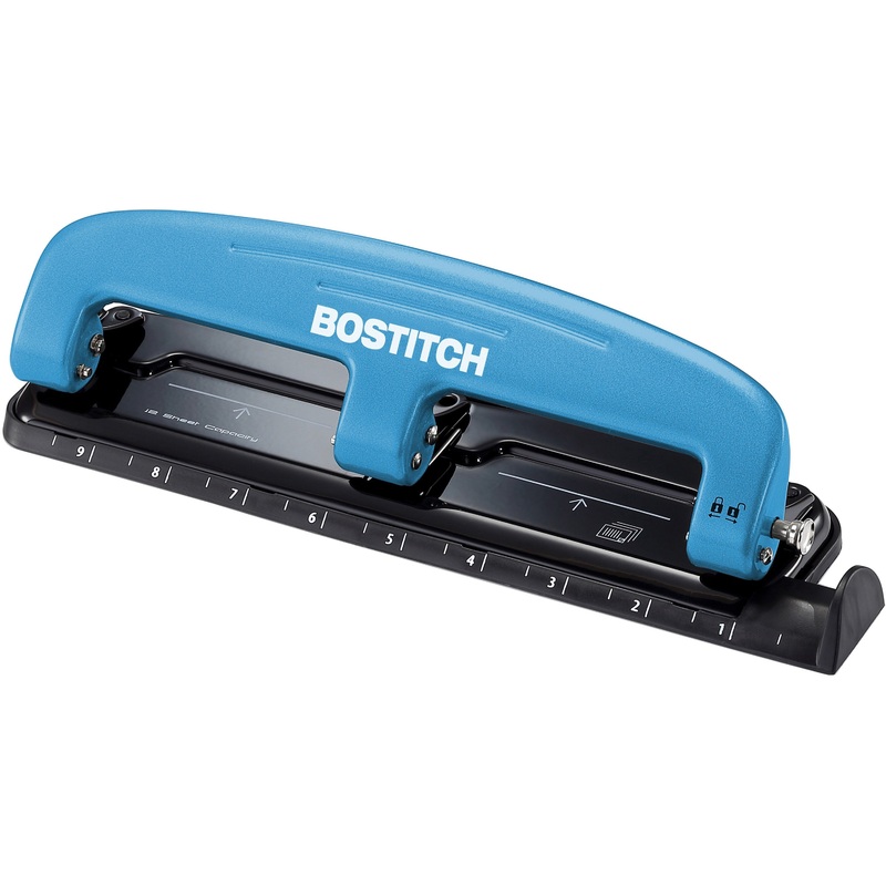 Bostitch EZ Squeeze 12 Three-Hole Punch – ACI2103