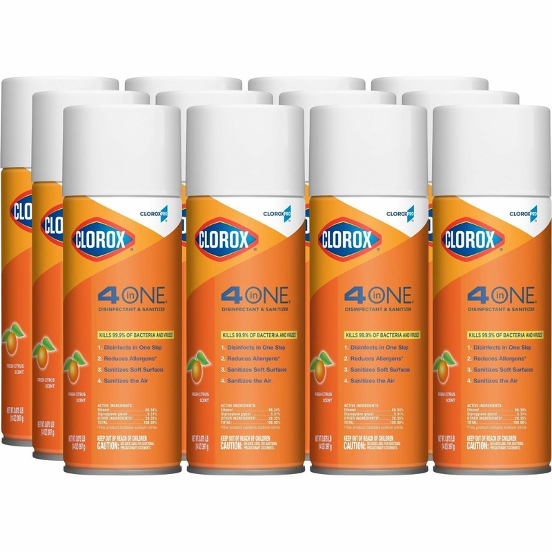 CloroxPro 4 in One Disinfectant & Sanitizer – CLO31043CT