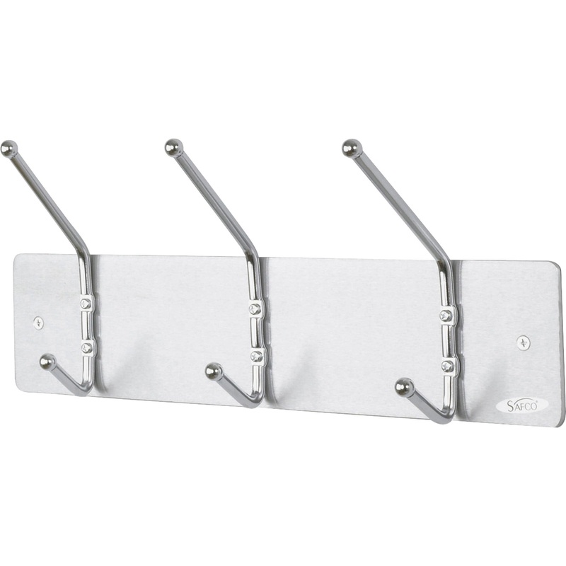 Safco 3-Hook Contemporary Steel Coat Hooks – SAF4161