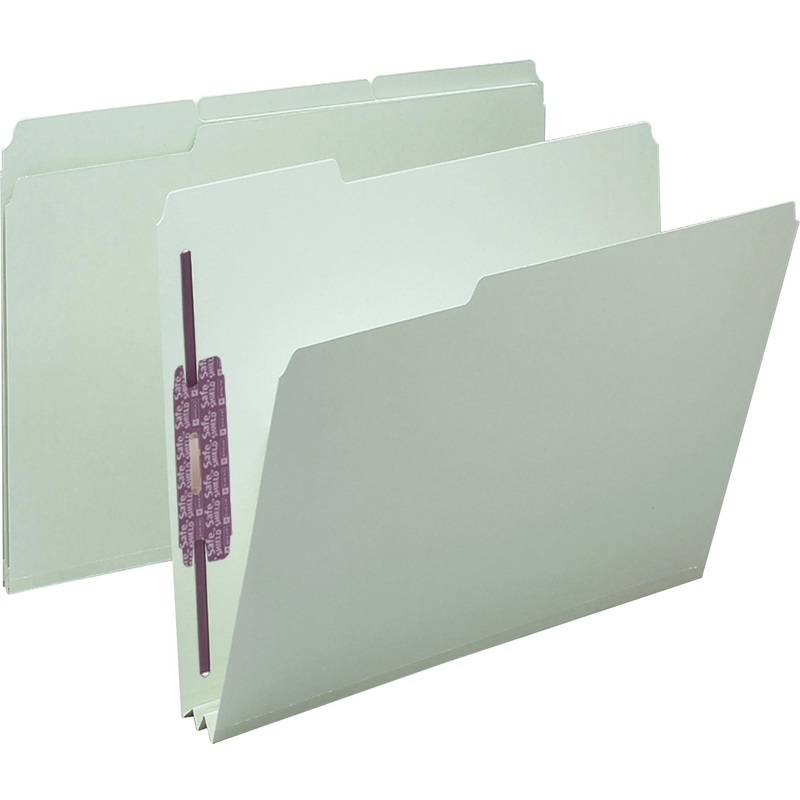 Smead 1/3 Tab Cut Letter Recycled Fastener Folder – SMD14934