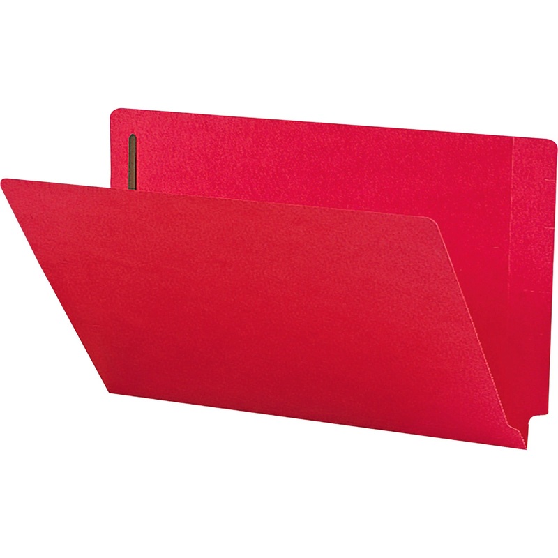 Smead Colored Straight Tab Cut Legal Recycled Fastener Folder – SMD28740