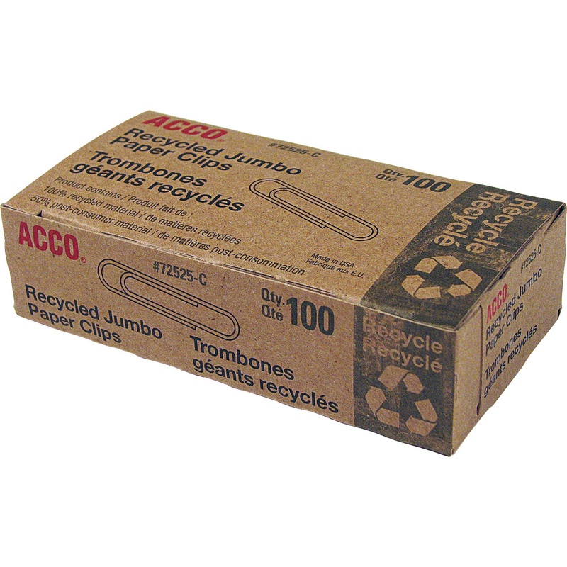 ACCO Recycled Paper Clips – ACC72525