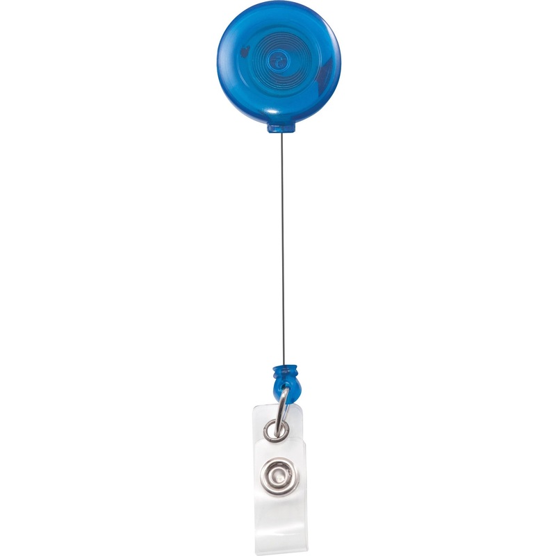 Advantus Translucent Retractable ID Card Reel with Snaps – AVT75472