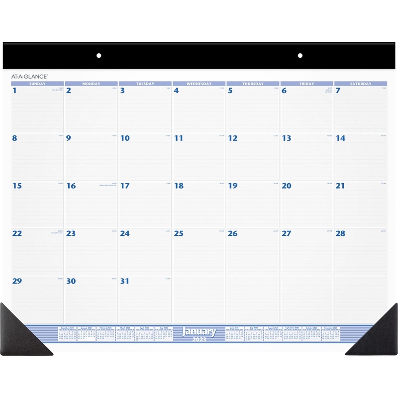 At-A-Glance Monthly Two-color Desk Pad – AAGSW23000