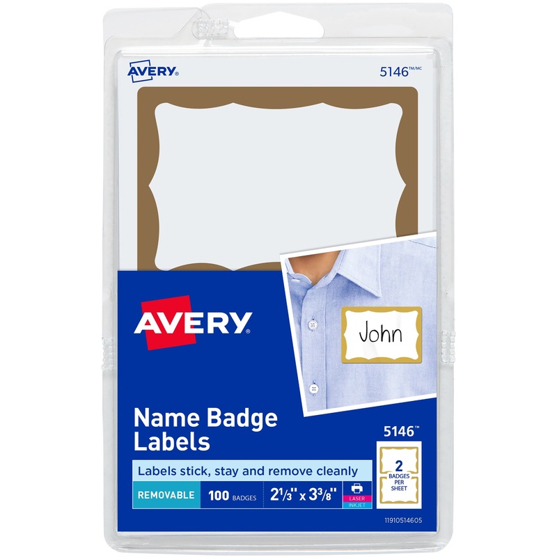 Avery Border Print or Write Name Tags – AVE5146
