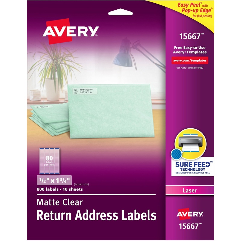Avery Easy Peel Return Address Labels – AVE15667