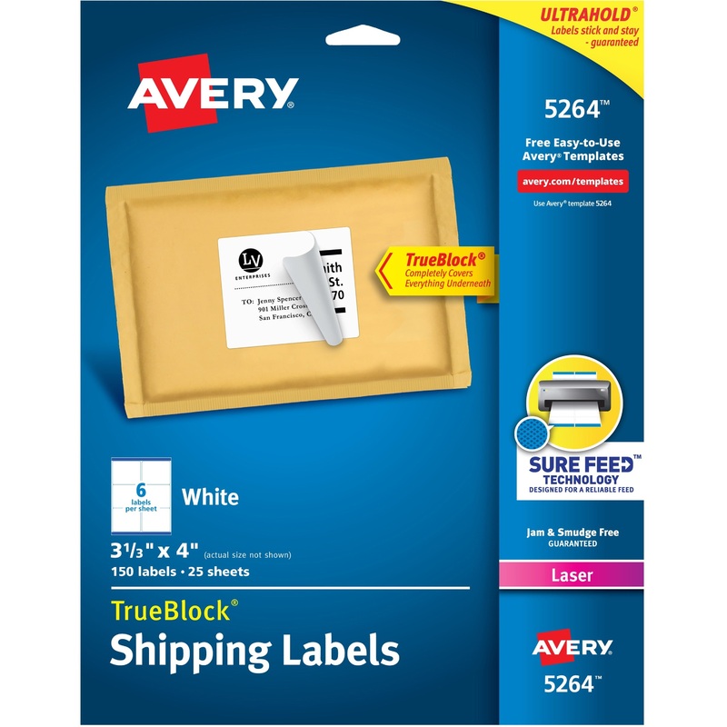 Avery Easy Peel White Shipping Labels – AVE5264