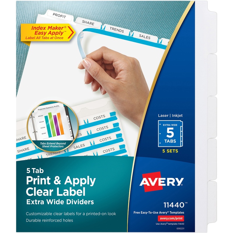 Avery Index Maker Index Divider – AVE11440