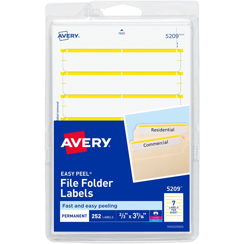 Avery Permanent File Folder Labels – AVE05209