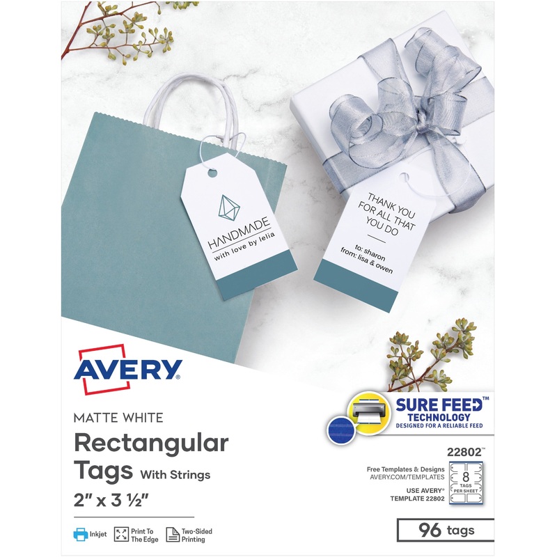 Avery Printable Tags with String – AVE22802