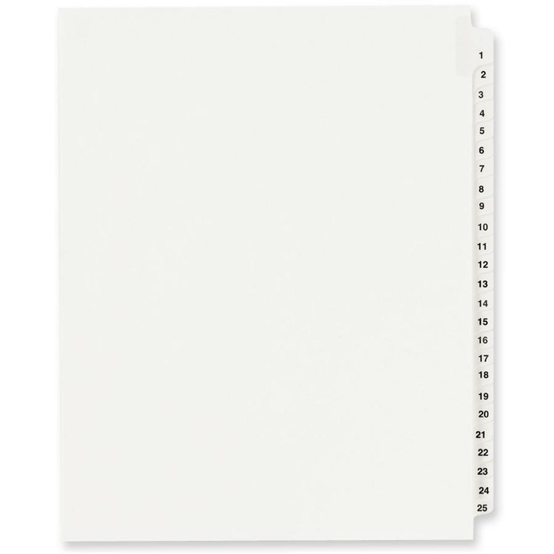 Avery Standard Collated Legal Exhibit Divider Sets – Avery Style – AVE01330