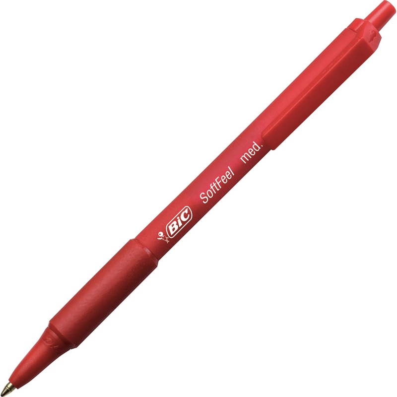 BIC SoftFeel Retractable Ball Pens – BICSCSM11RD
