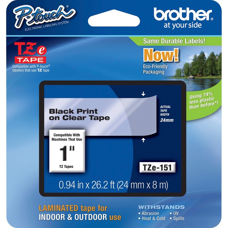 Brother P-Touch TZe Laminated Tape – BRTTZE151
