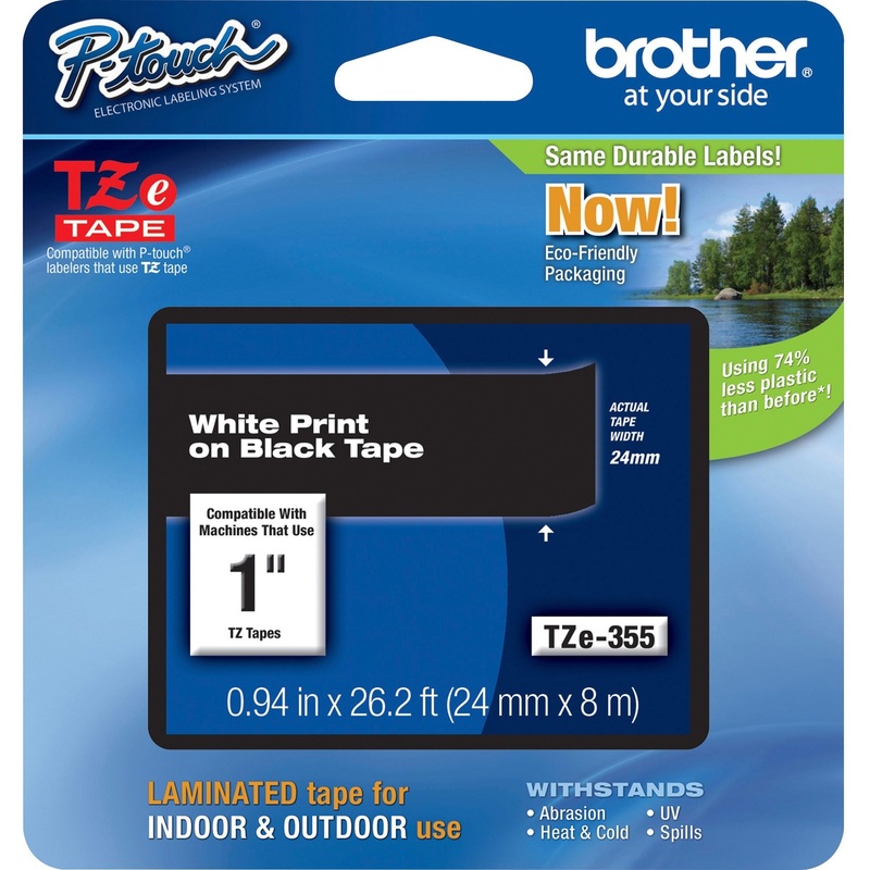 Brother P-Touch TZe Laminated Tape – BRTTZE355