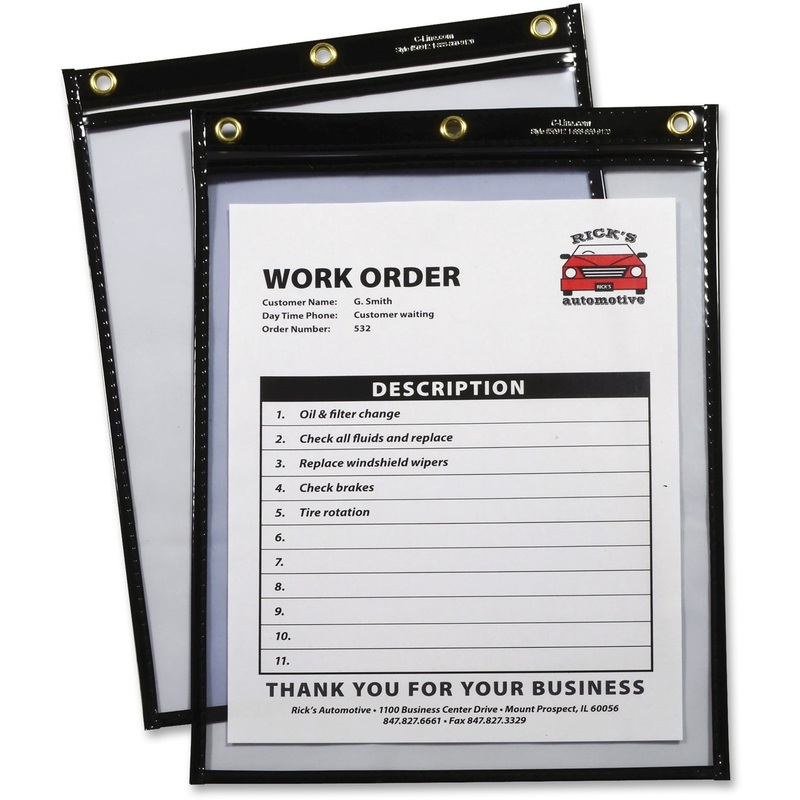 C-Line Super Heavyweight Plus Shop Ticket Holder, Stitched – CLI50912