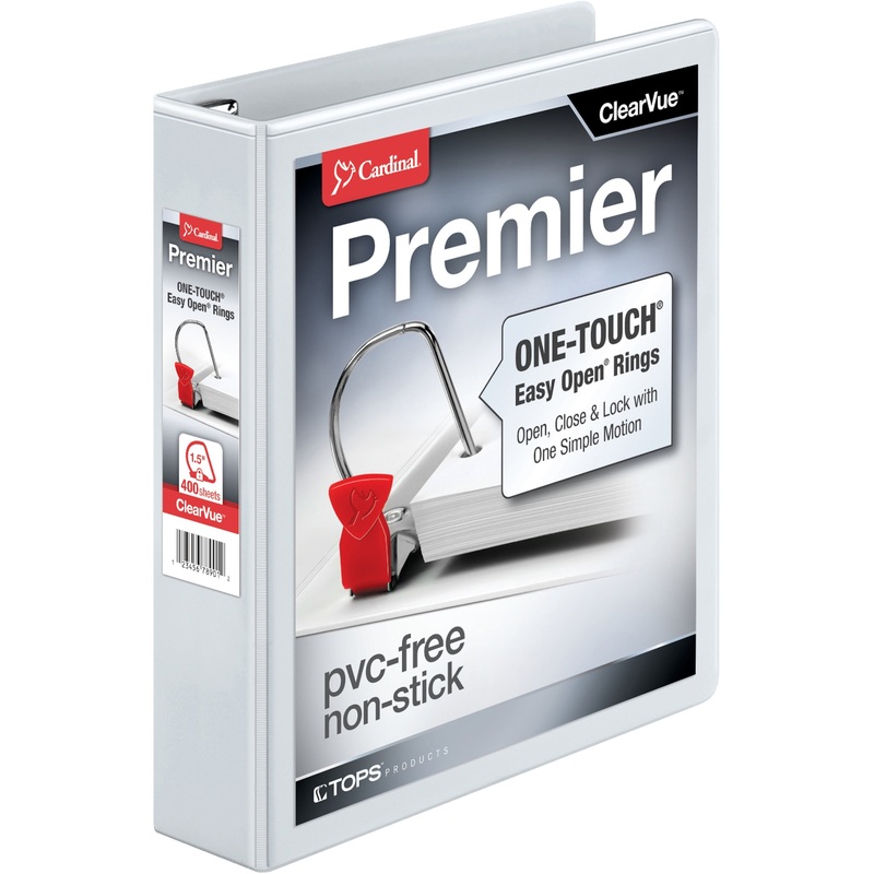 Cardinal EasyOpen Clearvue Slant D-Ring Binders – CRD10310