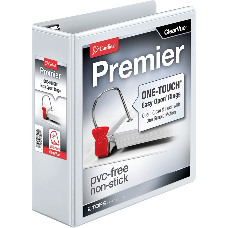 Cardinal EasyOpen Clearvue Slant D-Ring Binders – CRD10330