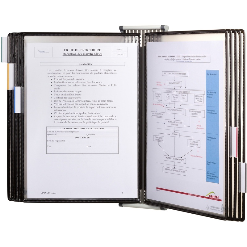 Djois by Tarifold Wall-Mountable Antimicrobial Reference Display Unit – TFIWA271