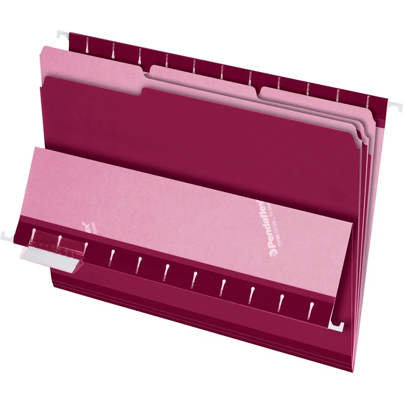 Pendaflex 1/3 Tab Cut Letter Recycled Top Tab File Folder – PFX421013BUR