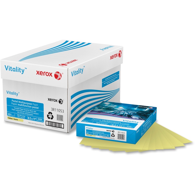 Xerox Vitality Pastel Multipurpose Paper – Yellow – XER3R11053