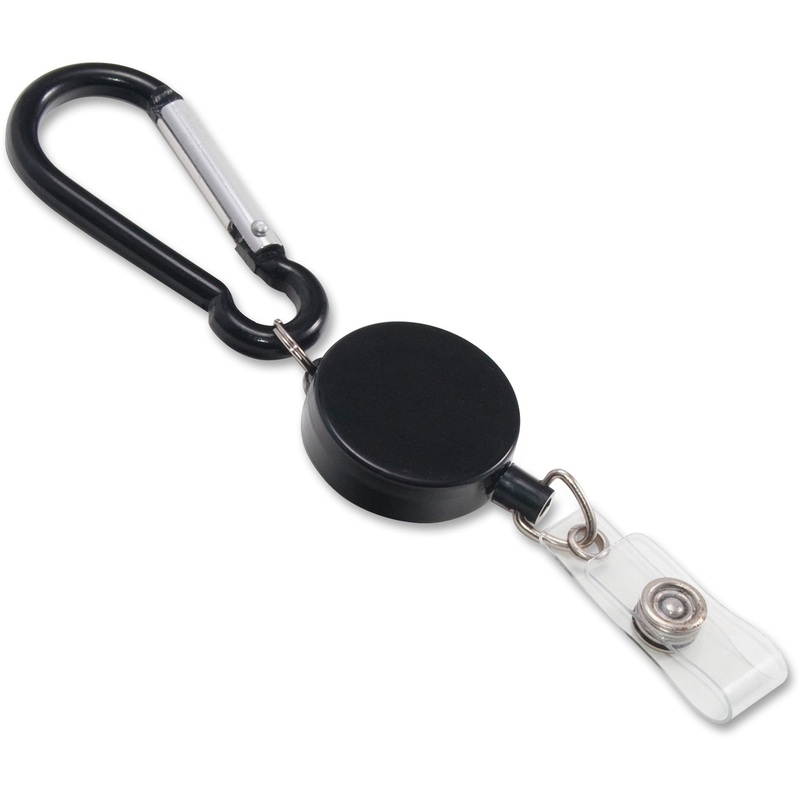 Advantus Metal Badge Reel/Carabiner Set – AVT76349