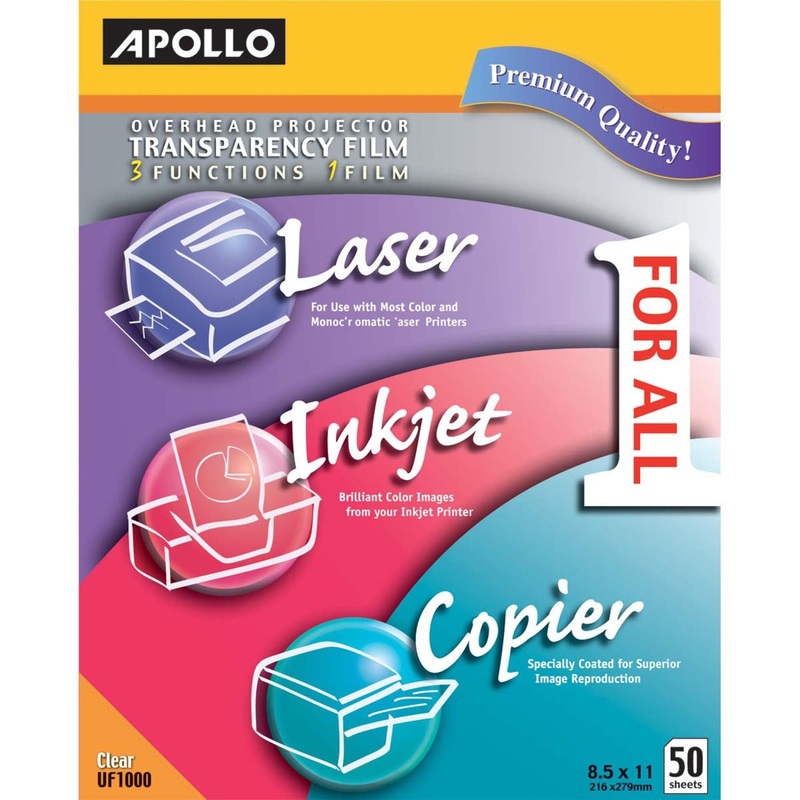 Apollo Overhead Projector Transparency Film – APOUF1000E