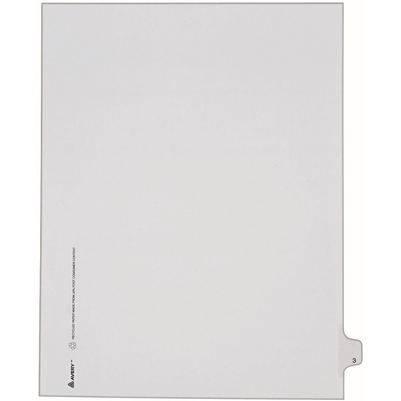 Avery Alllstate Style Individual Legal Dividers – AVE82201