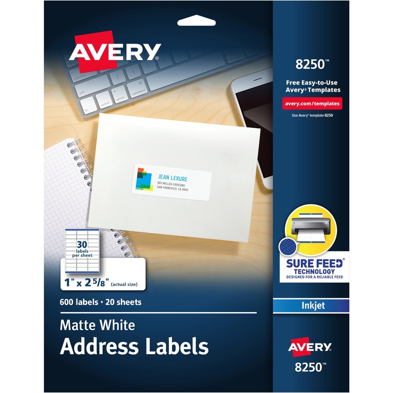 Avery Color Printing Labels – AVE8250