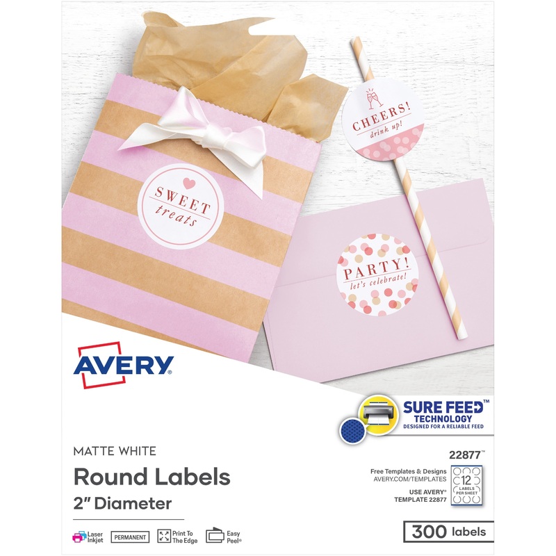 Avery Easy Peel Labels -Sure Feed – Print-to-the-Edge – AVE22877
