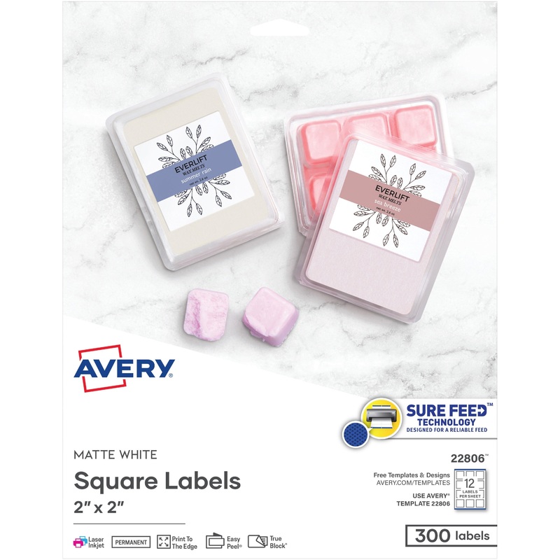 Avery Easy Peel Sure Feed Labels – Print-to-the-Edge – AVE22806