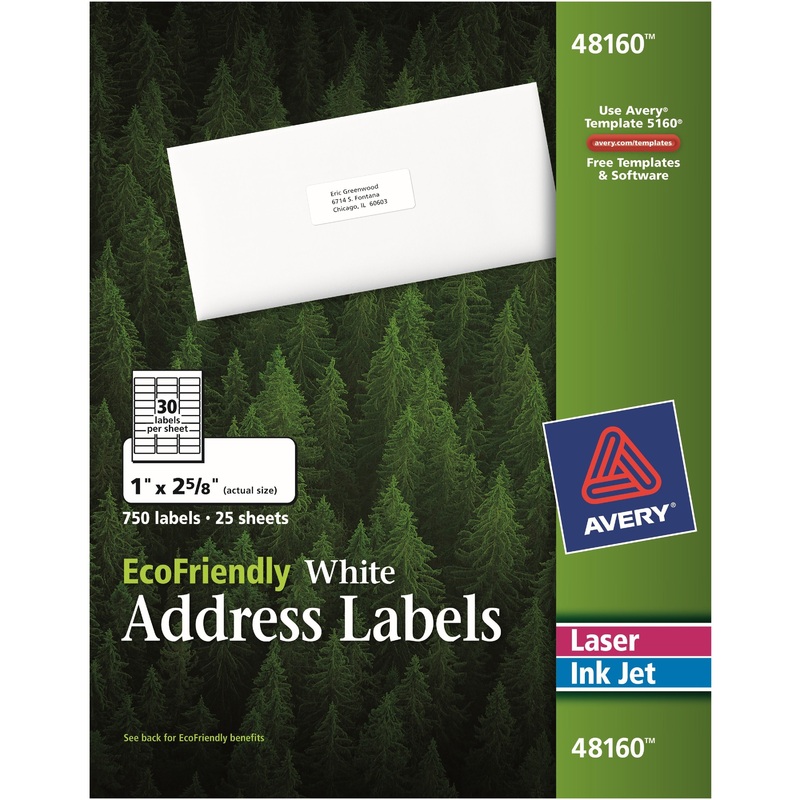 Avery EcoFriendly Address Labels – AVE48160