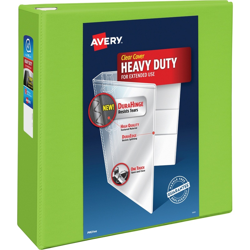Avery Heavy-Duty View Chartreuse 4 Binder (79812) – AVE79812