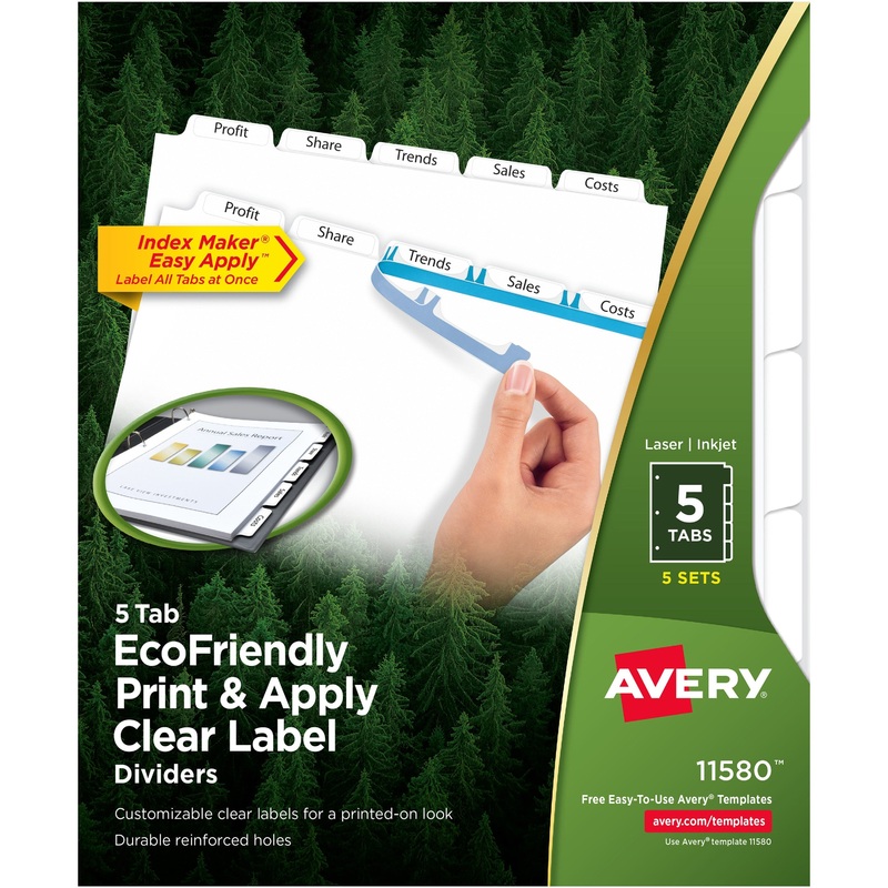 Avery Index Maker Index Divider – AVE11580