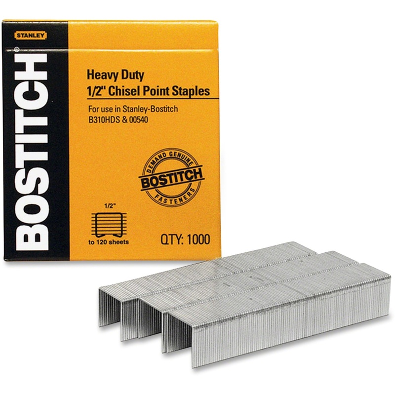 Bostitch 1/2 Heavy Duty Chisel Point Staples 1000 – BOSSB35121M