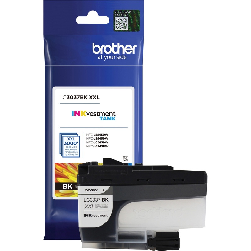 Brother Genuine LC3037BK Super High-yield Black INKvestment Tank Ink Cartridge – BRTLC3037BK