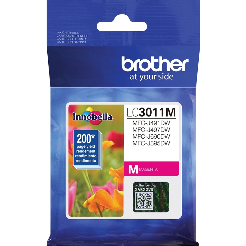 Brother LC3011M Original Standard Yield Inkjet Ink Cartridge – Single Pack – Magenta – 1 Each – BRTLC3011M