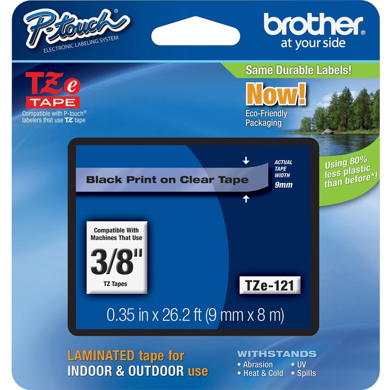 Brother P-touch TZe Laminated Tape Cartridges – BRTTZE121
